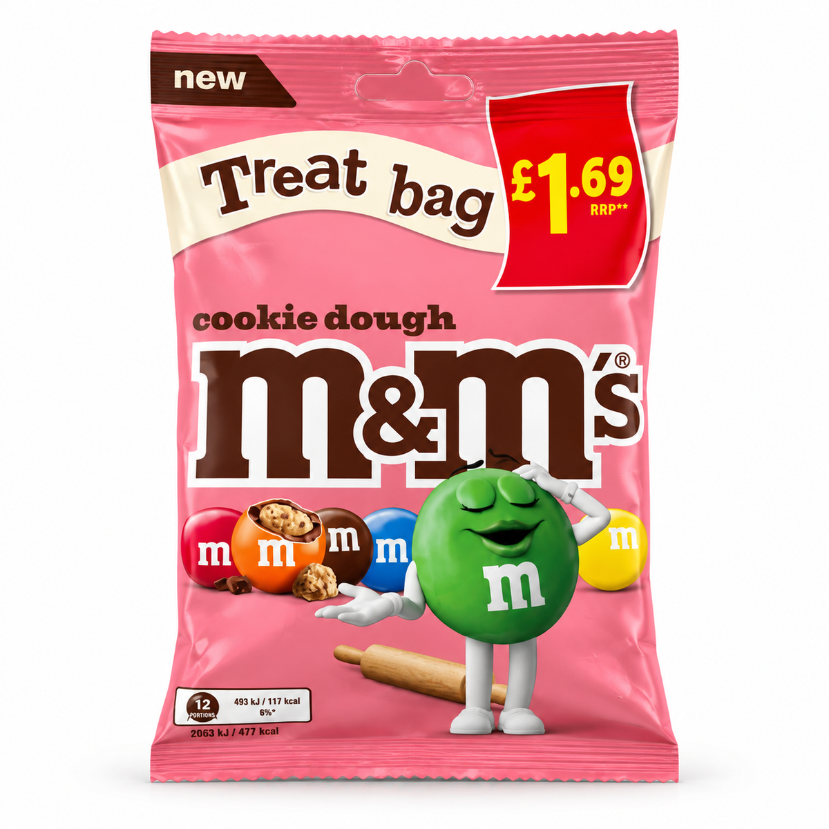 M&M's Cookie Dough Treat Bag 70g