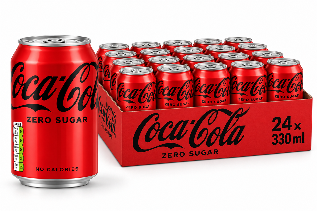 🇬🇧 Coca-Cola & Fanta — UK Imported *24 330ml (3 Cola + 3 Fanta Flavors)