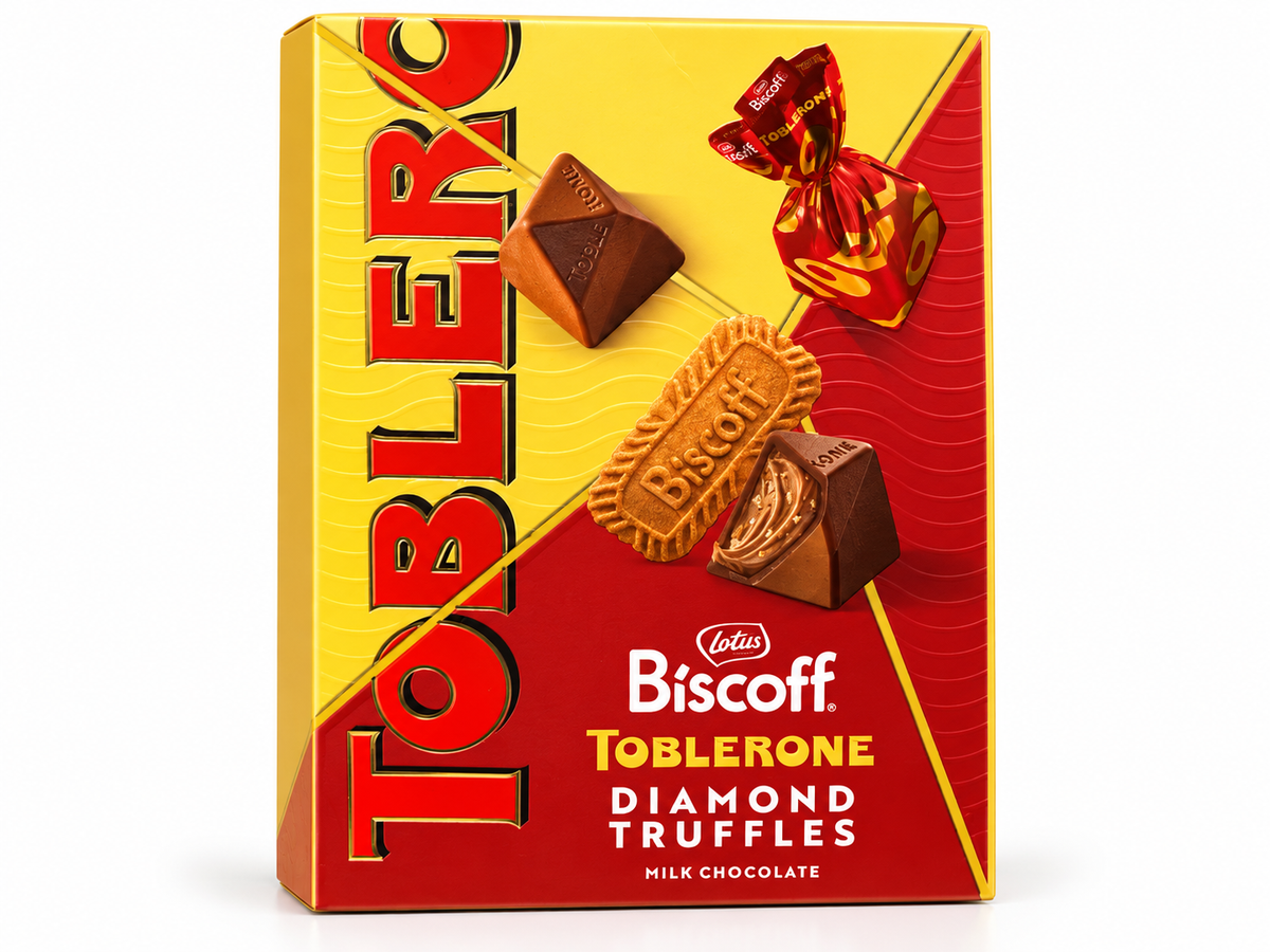 Toblerone & biscoff DAIMOND TRUFFLES