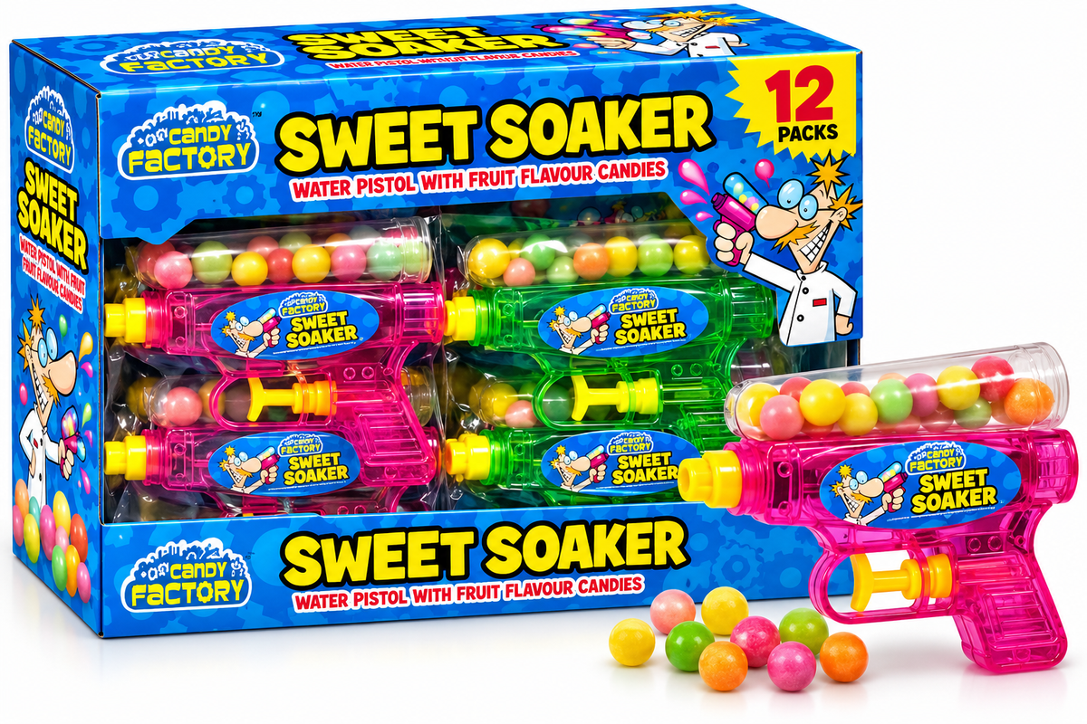 Sweet Soaker Water Pistol with Fruit Candies