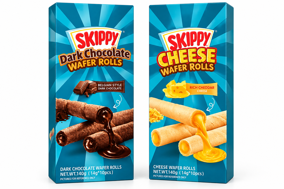 Skippy Wafer Rolls (Dark Choc / Cheese)