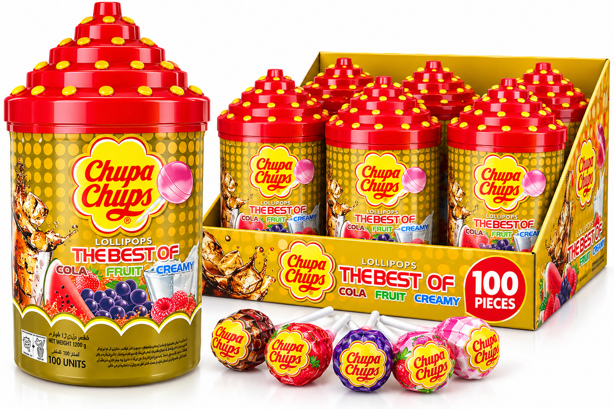 Chupa Chups Best Of Lollipops Jar