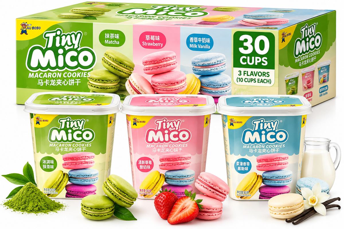 Tiny Mico Macaron Cookies