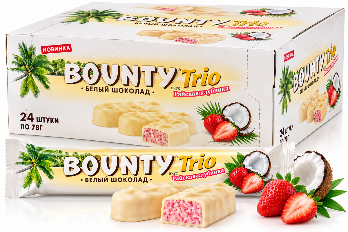 Bounty Trio (White Choc / Strawberry)