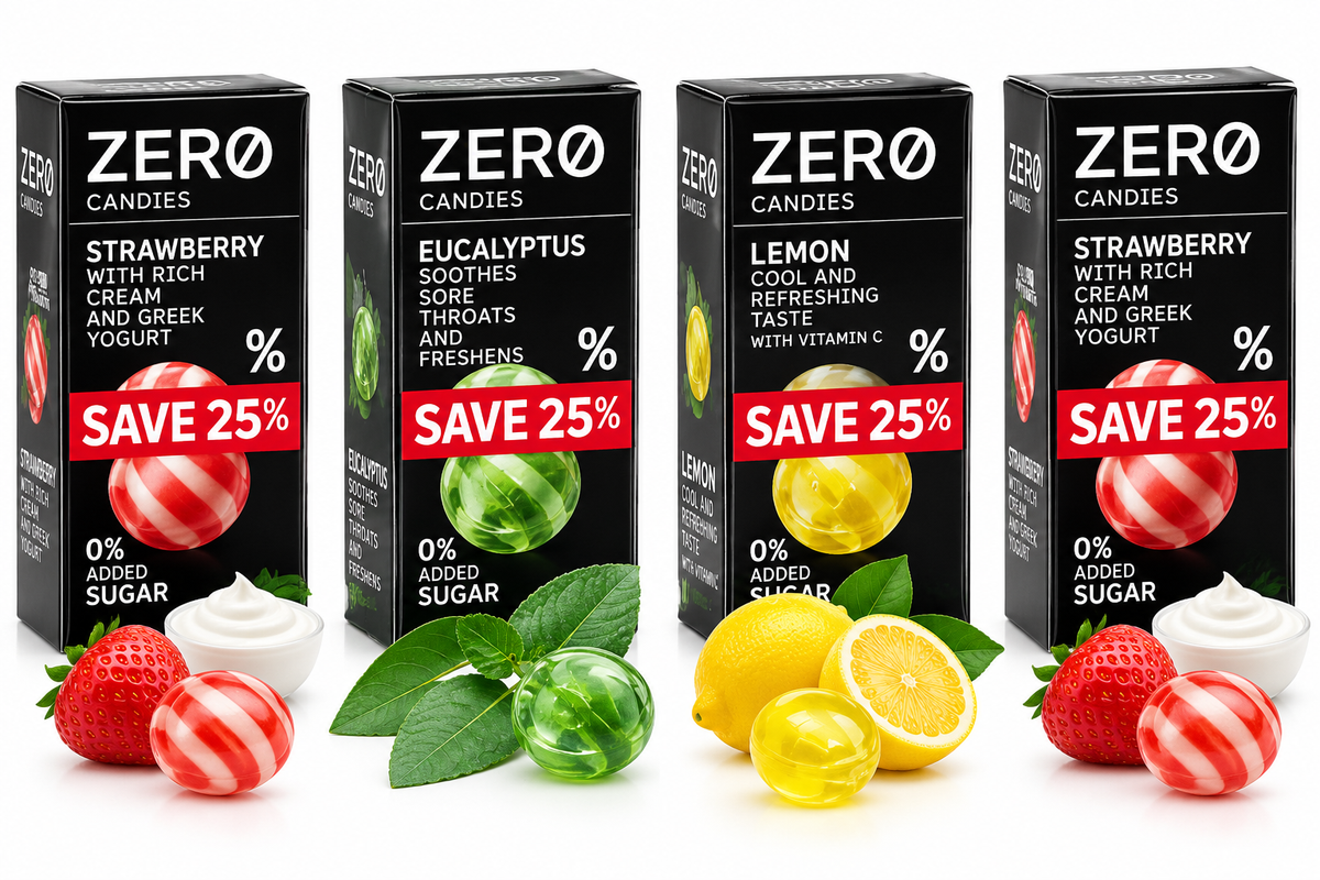 Zero Candies (Strawberry/Eucalyptus/Lemon)
