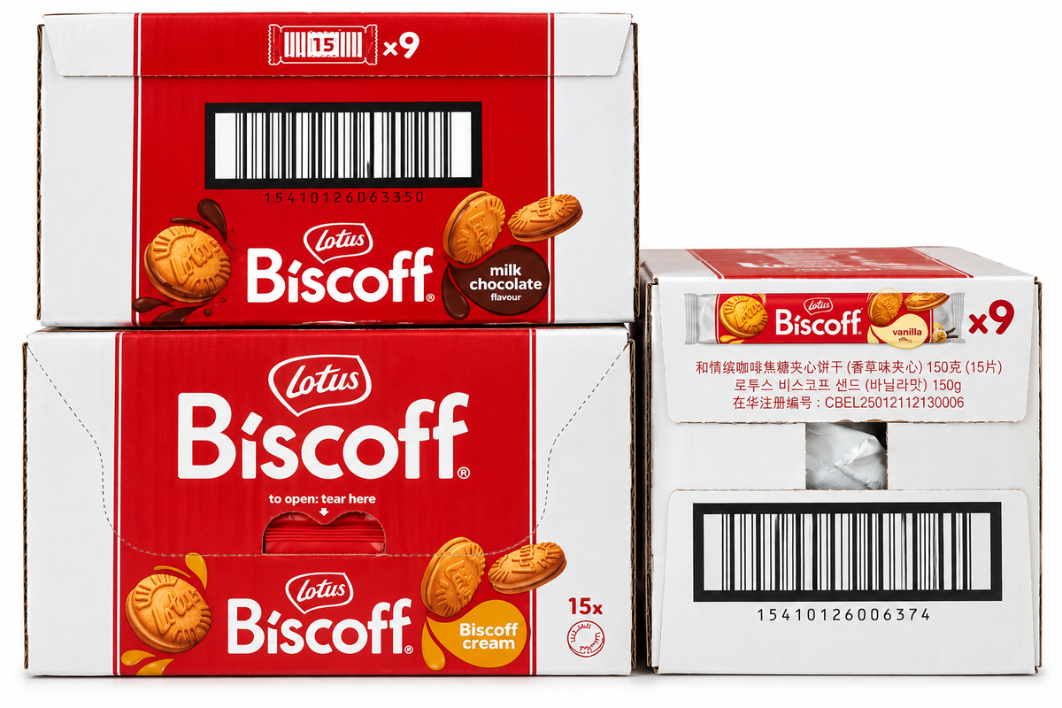 Lotus Biscoff (3 Flavors: Milk Choc/Cream/Vanilla)