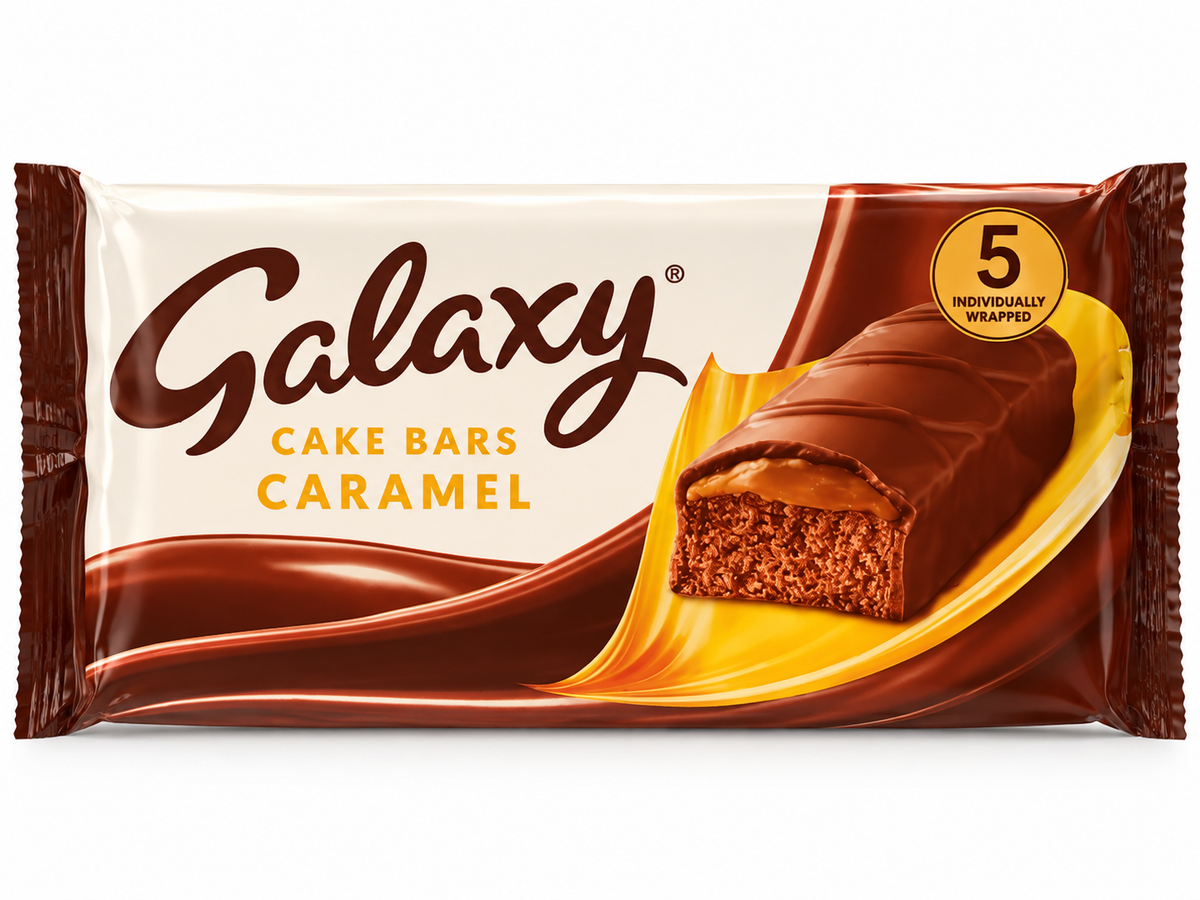 Galaxy Cake Bars Caramel