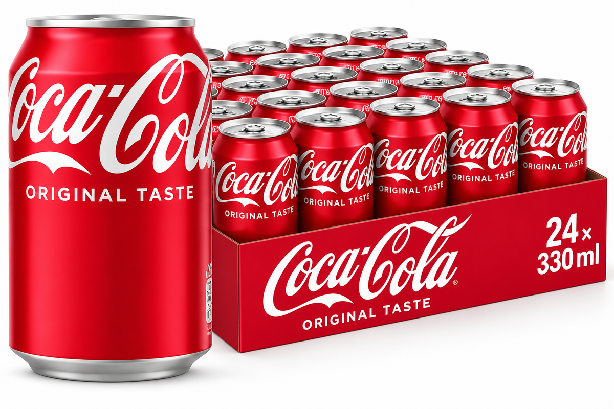 🇬🇧 Coca-Cola & Fanta — UK Imported *24 330ml (3 Cola + 3 Fanta Flavors)