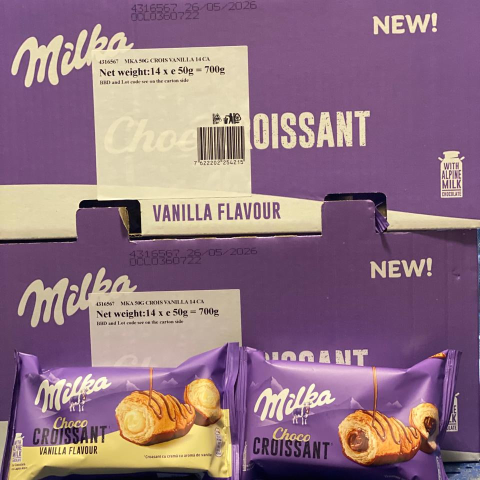 Milka Croissant Vanilla & Chocolate *14 50g