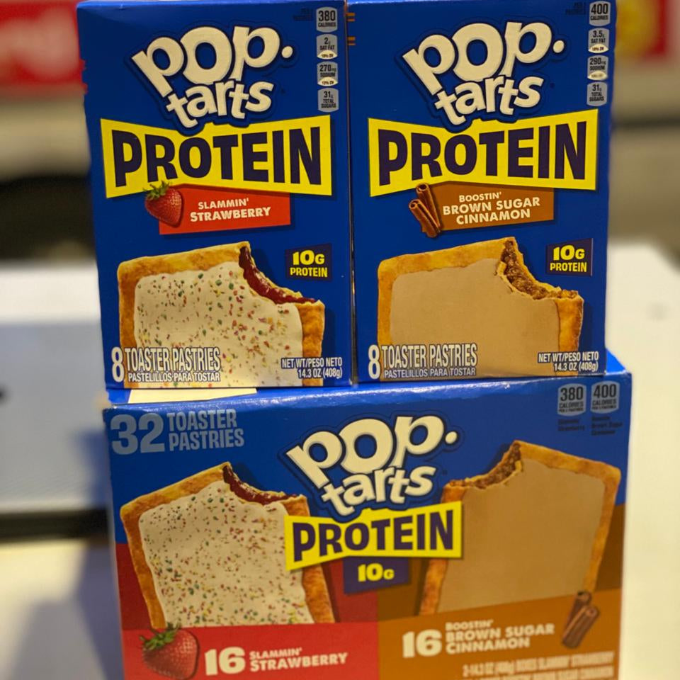 Pop-Tarts Protein – Strawberry & Brown Sugar Cinnamon (32 pcs) 💪🔥