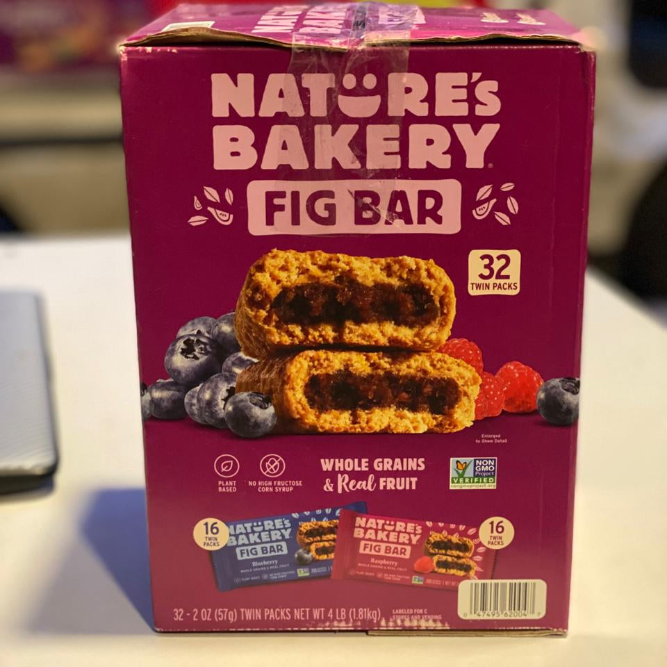 Nature’s Bakery Fig Bars – Blueberry & Raspberry (32 pcs) 🍇🫐