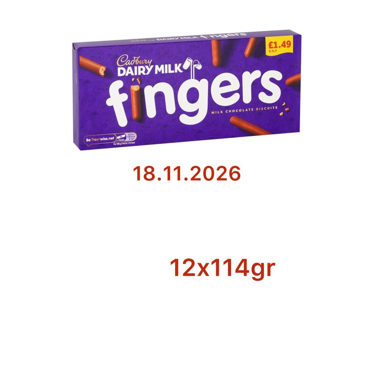 Cadbury Fingers *12 (114g)
