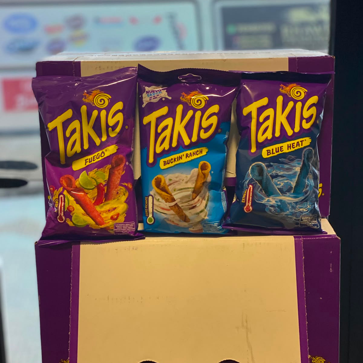 Takis Tortilla Chips – 90g *18 (3 Flavors Assorted)