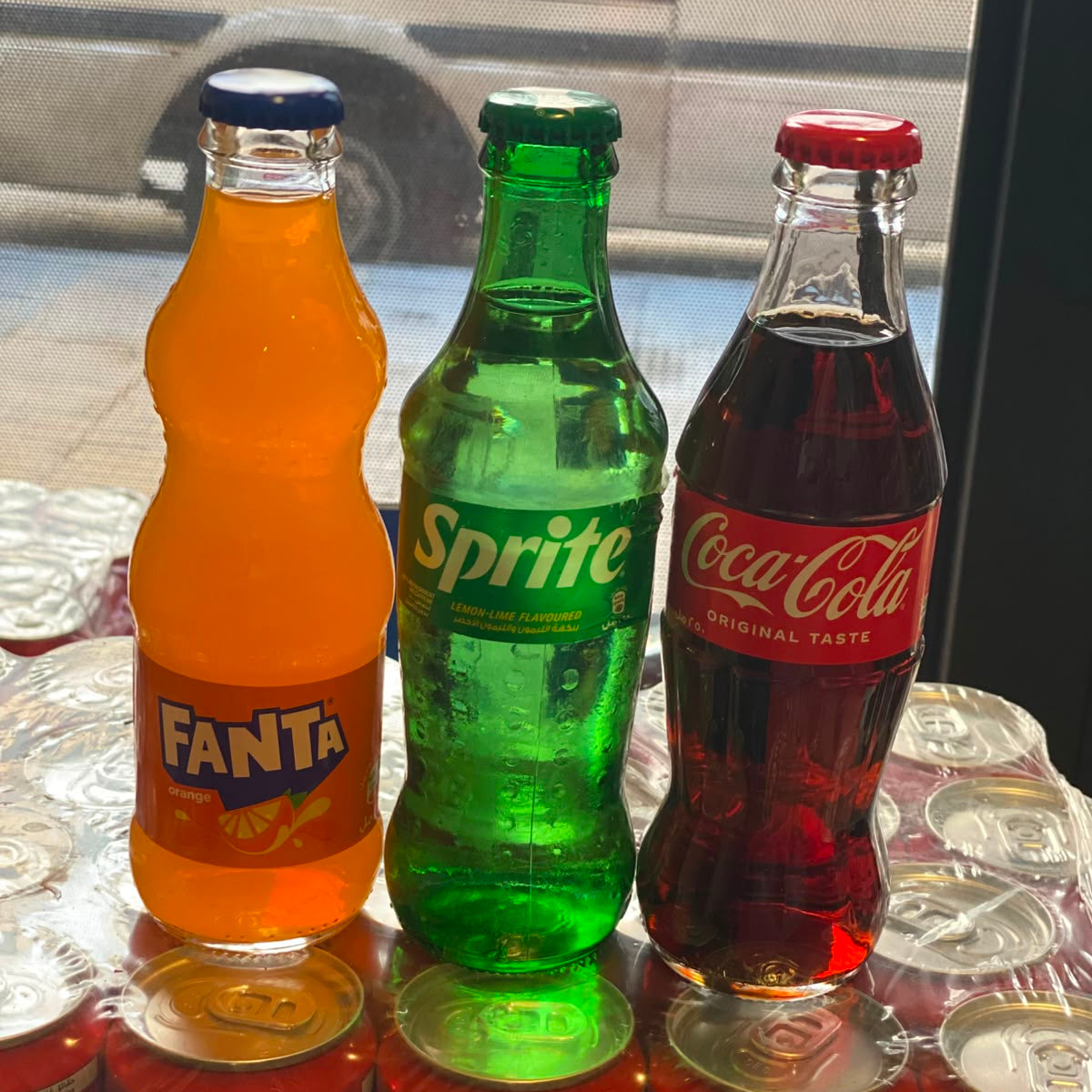🥤 Coca-Cola • Sprite • Fanta — Glass Bottles