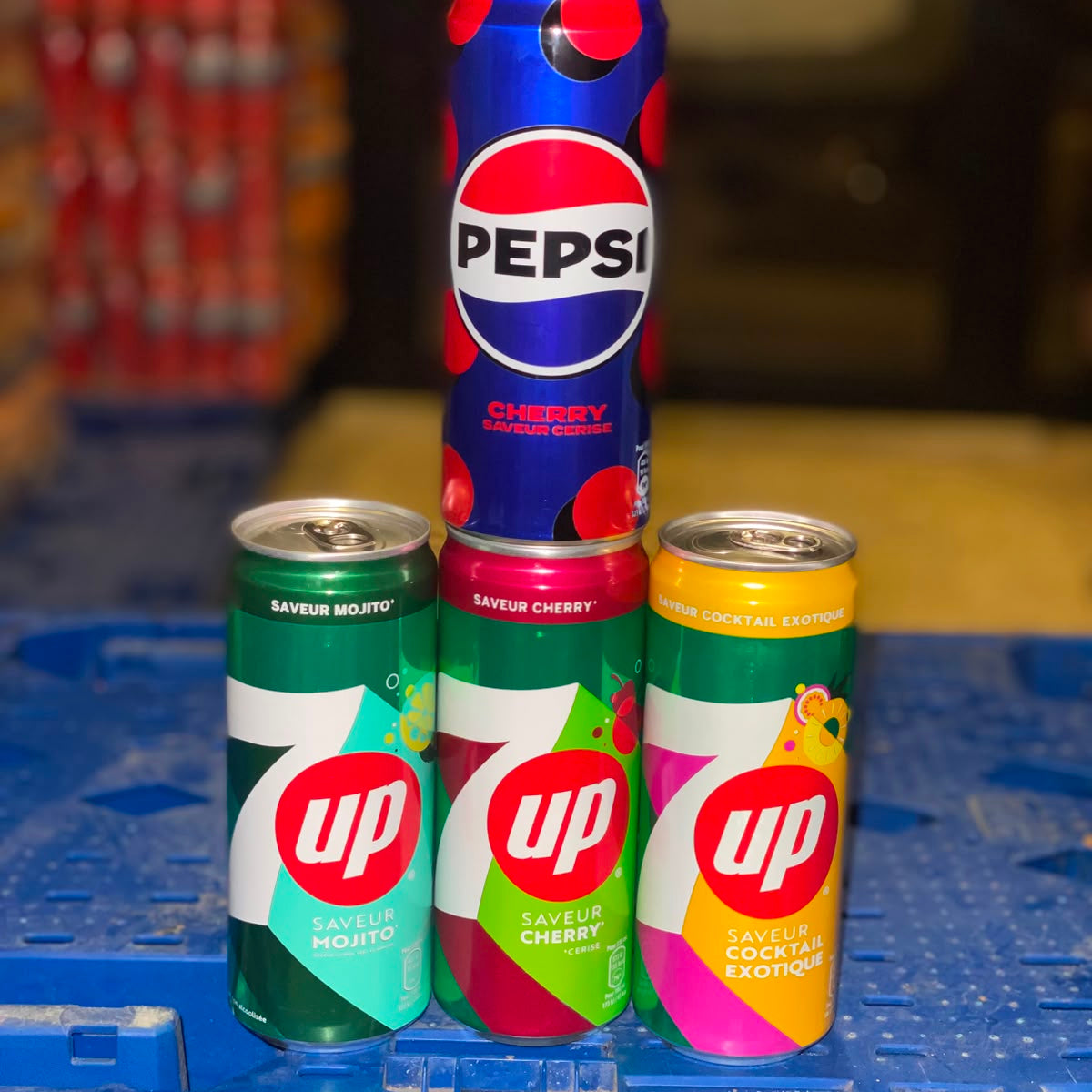 🥤 7UP & Pepsi Cherry — 330ml
